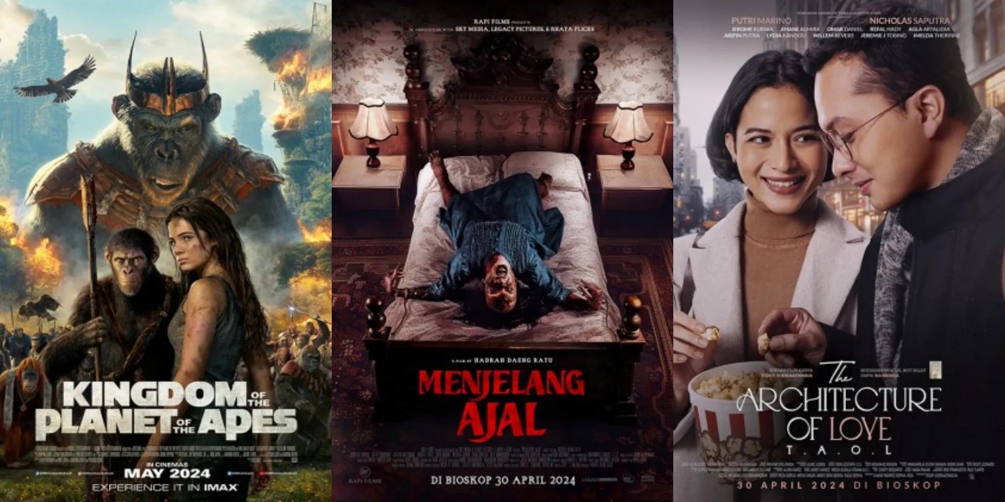 Film Tayang di Bioskop Cinema XXI Bandung Mei 2024/ Kolase Cinema 21