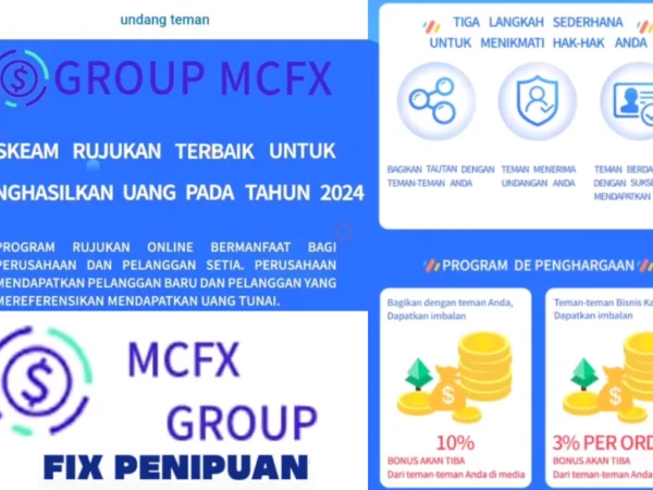 Aplikasi MCFX Group Apakah Aman atau Scam Penipuan?