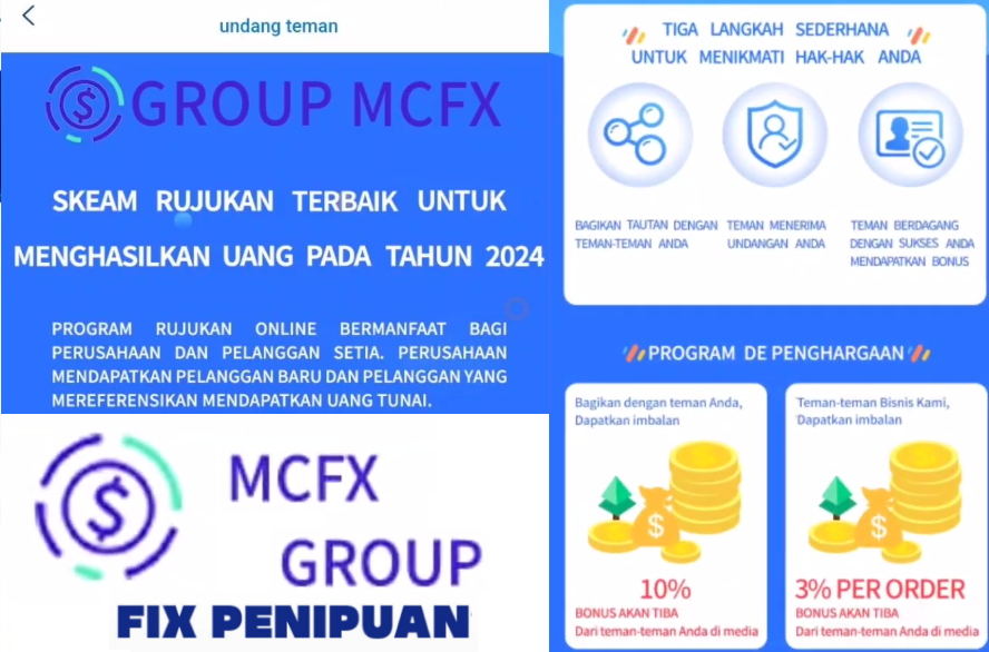 Aplikasi MCFX Group Apakah Aman atau Scam Penipuan?