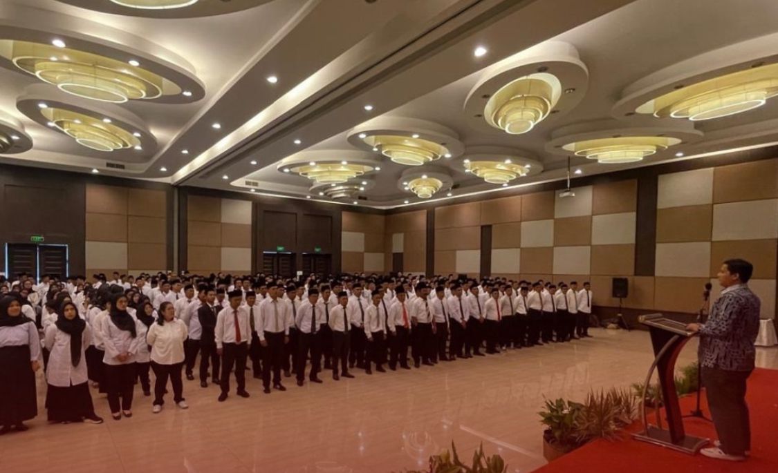 Ratusan anggota PPS di KBB resmi dilantik. Senin (27/5). Dok KPU KBB