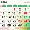 Kalender Bulan Mei 2024, Kamis Tanggal 23 Tanggal Merah Lagi/ Dok. Kemenag