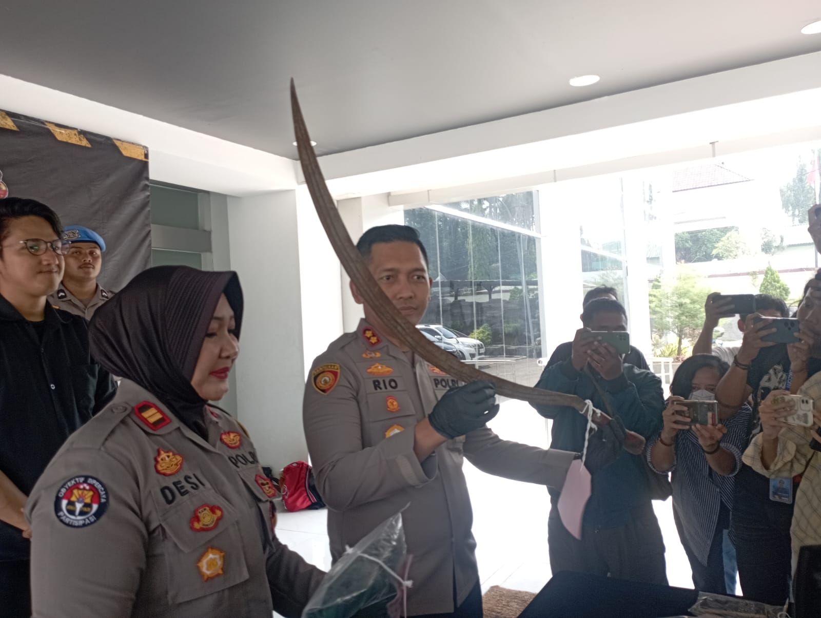 Barang bukti yang diamankan Polres Bogor. Foto : Sandika Fadilah /Jabarekspres.com