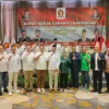 Para pimpinan empat parpol di Kota Bogor sepakat membentuk koalisi besar untuk Pilkada 2024. (Yudha Prananda / Jabar Ekspres)