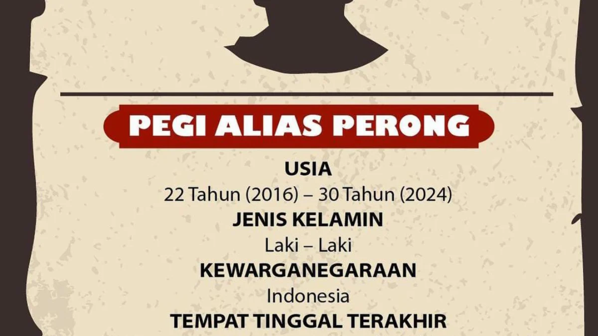 Ist. Poster DPO pelaku pembunuhan vina Cirebon. Dok Humas Polda.