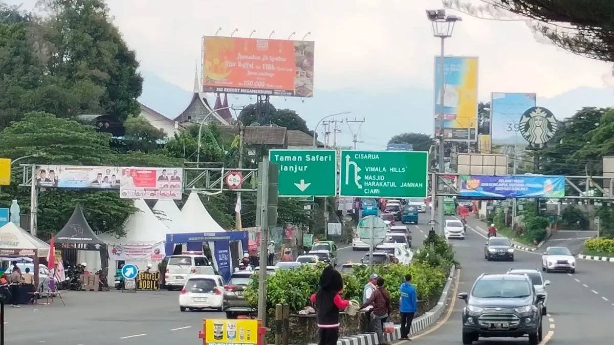 Ilustrasi Jalur Puncak Bogor/ Dok. ANTARA/Aji Cakti