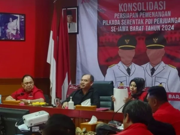 Konsolidasi PDIP Jabar untuk Pilkada 2024. (Ist)