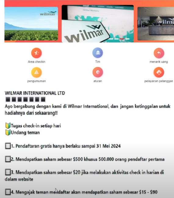 Aplikasi Wilmar Penghasil Uang Apakah Terbukti Akan Membayar atau Scam?