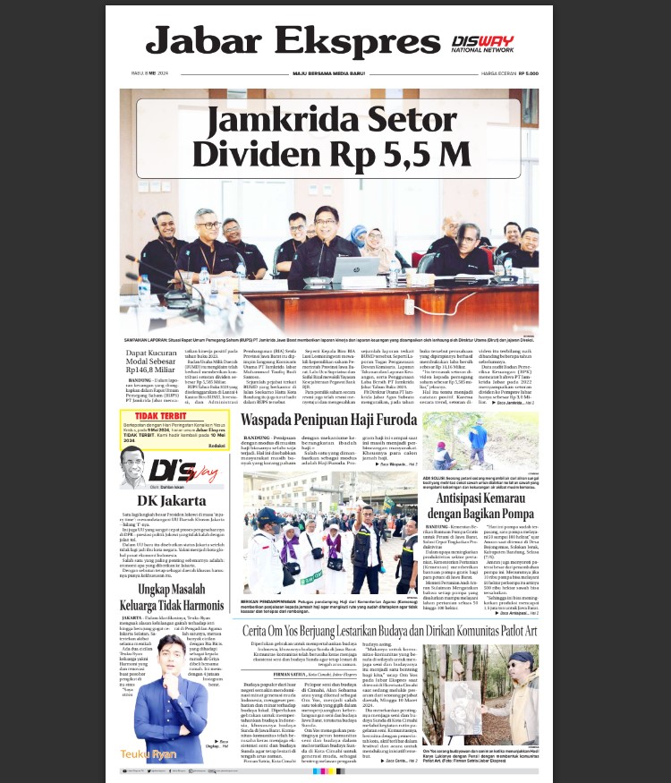 Epaper Jabar Ekspres 8 April 2024