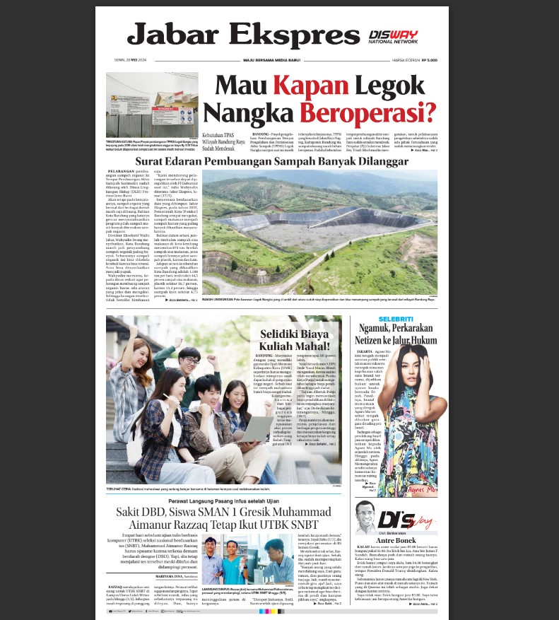 Epaper Jabar Ekspres 20 Mei 2024