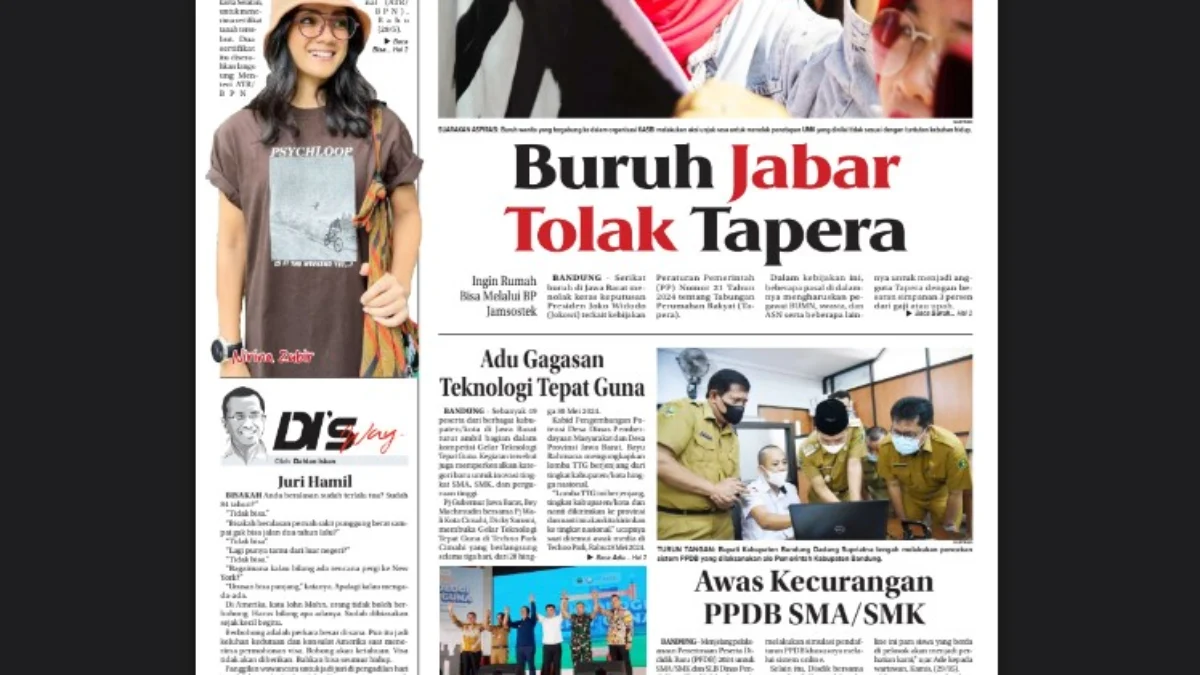 Epaper Jabar Ekspres 30 Mei 2024