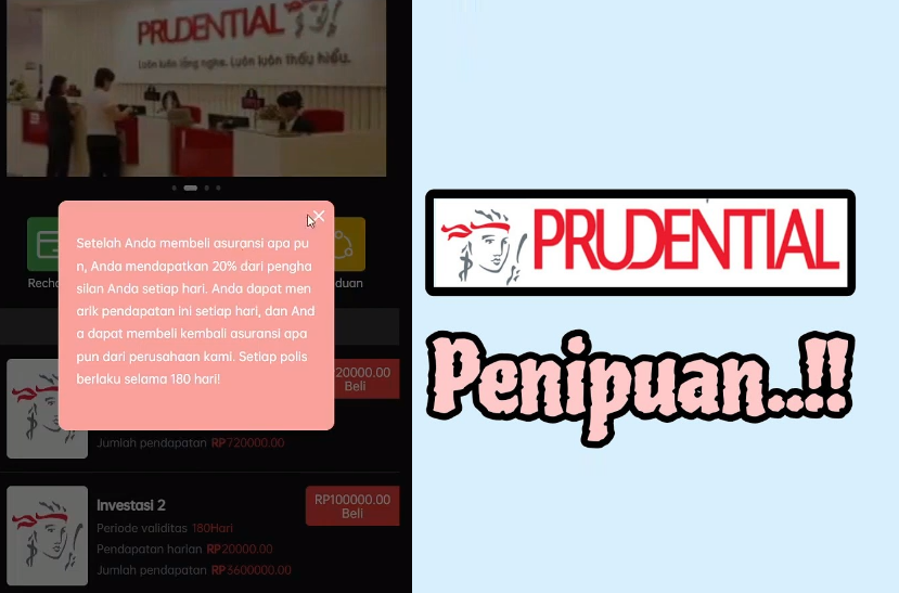 Waspadalah! Aplikasi Penipuan Mengatasnamakan Perusahaan Terkenal Prudential