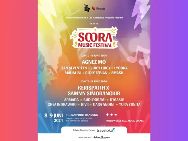 SOORA Music Festival 2024 Siap Menggebrak Panggung Hiburan di Tritan Point Bandung