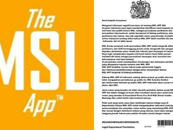 Surat Klarifikasi dari MSL APP.