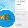 Aplikasi MSL yang sudah mulai Error.