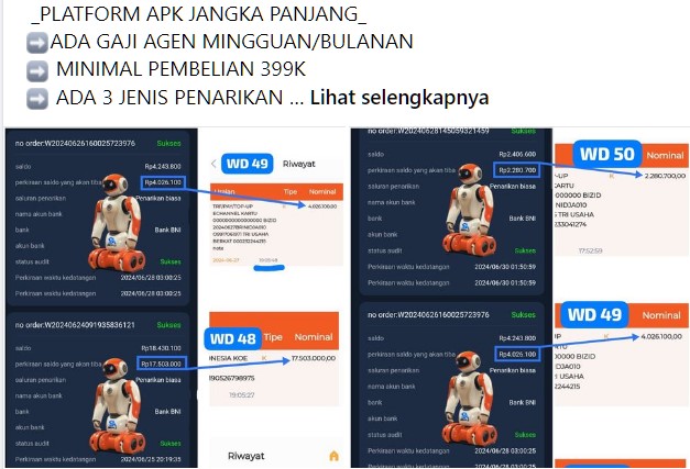 Salah satu promosi aplikasi di grup MSL Indonesia