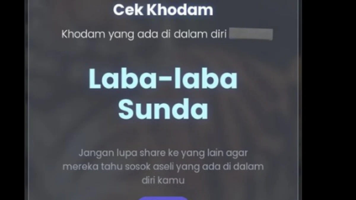 Viral Link Cek Khodam Online Nama Sendiri/ Tangkap Layar X @curhatdongkmaa