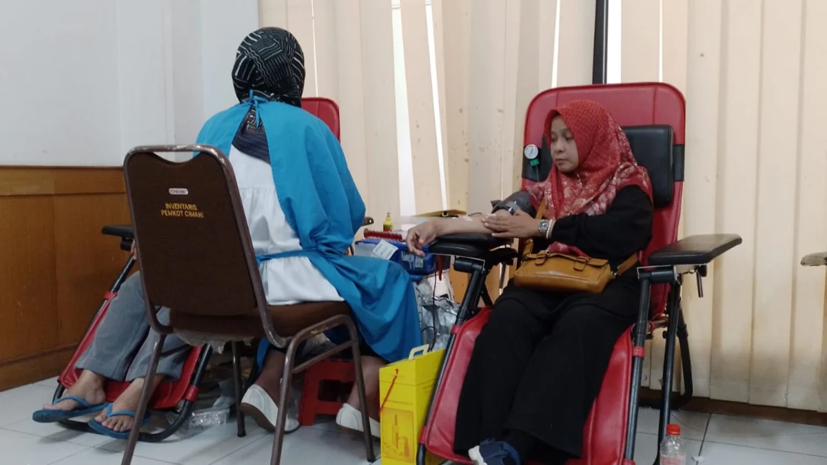 Doc. Donor Darah Rutin oleh RSUD Cibabat di Pemkot Cimahi (Mong)