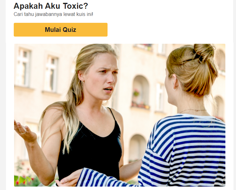Link Tes Ujian Toxic Google DISINI Gratis Tes Seberapa Toxic Kamu Hubunganmu Saat Ini
