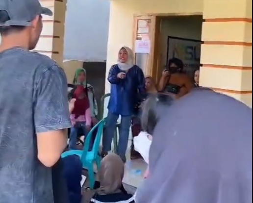 Tangkapan layar video saat member geruduk Kantor MSL Bantaeng.