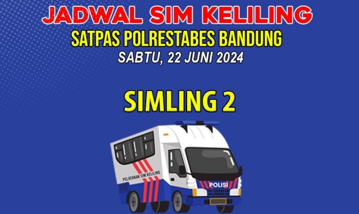 Jadwal SIM Keliling Bandung/ Instagram Story @simrestabesbdg1