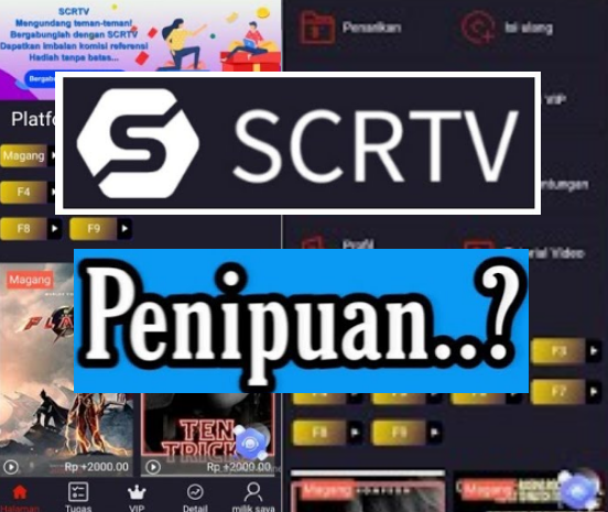 Aplikasi SCRTV Penghasil Uang Scam Penipuan Hari Ini, Cek Faktanya