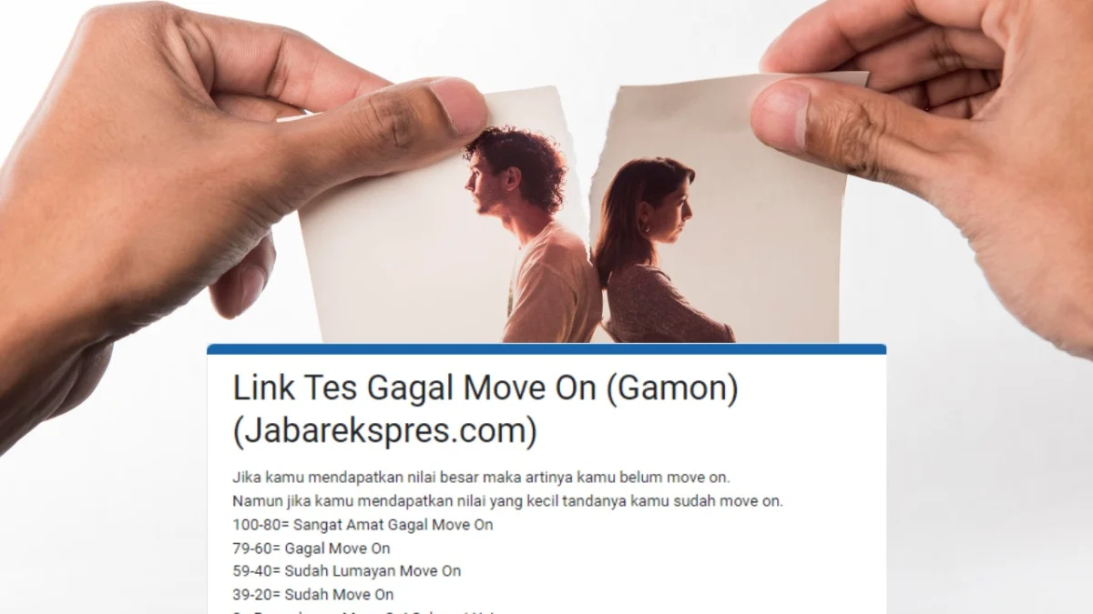 Viral! Link Tes Ujian GAMON, Cocok Diikuti Kaum Gagal Move on dari Mantan