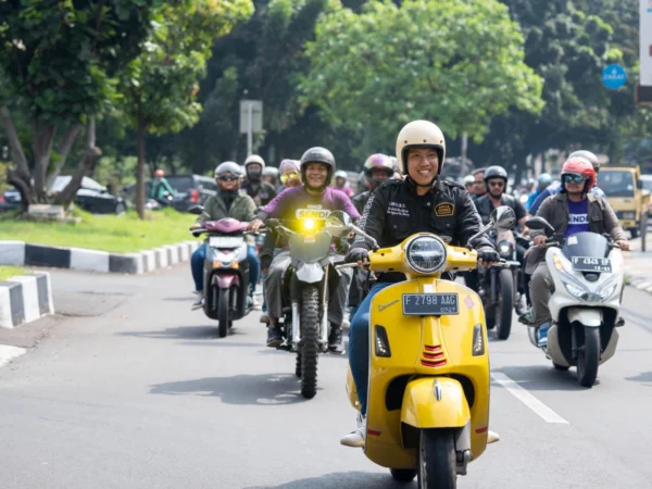 Bacawalkot Bogor, Sendi Fardiasnyah saat mengikuti Sunmori bersama komunitas pemuda Milenial Bogor Bergerak. (Yudha Prananda / Jabar Ekspres)