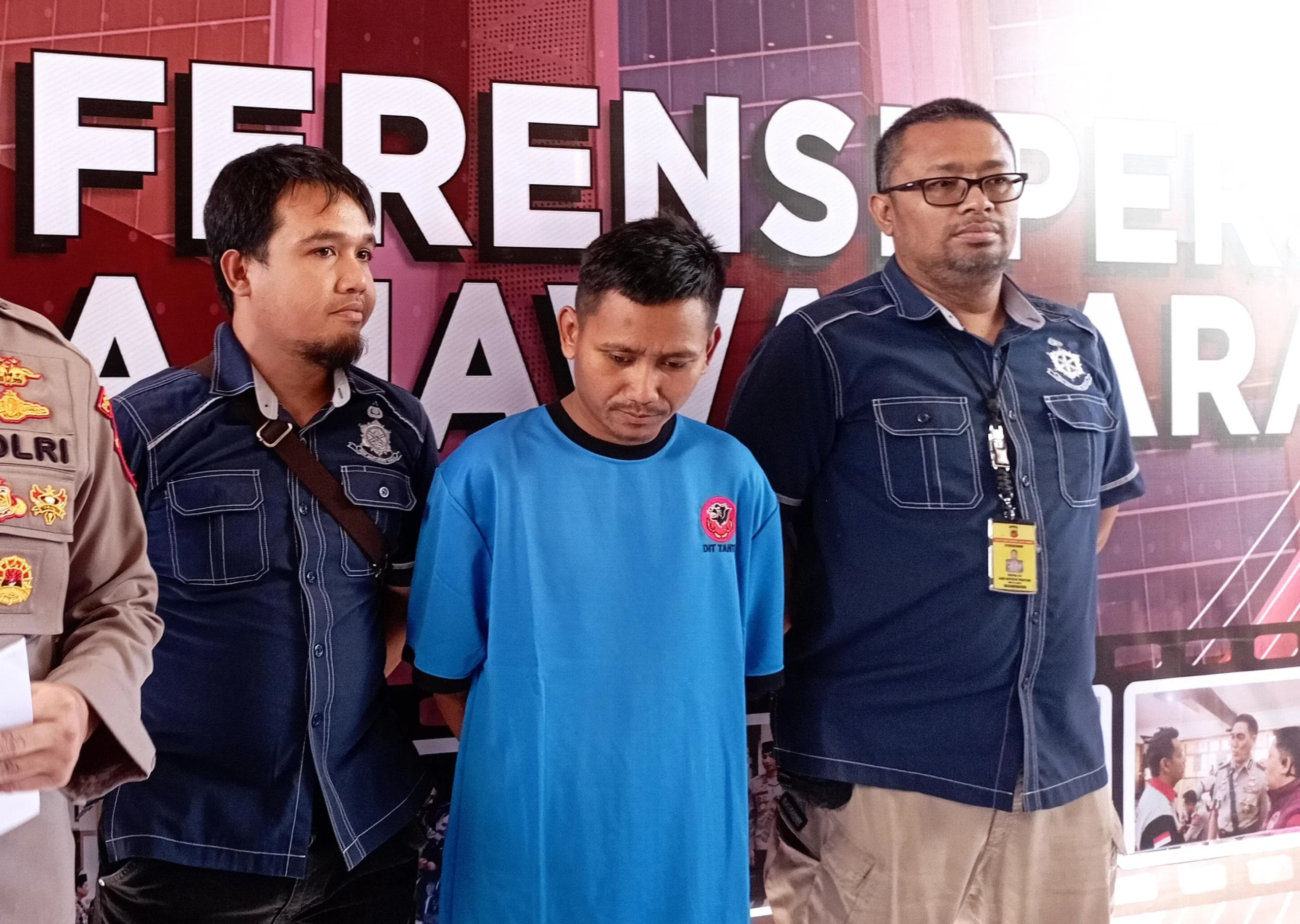 Dok. Pegi setiawan alias Perong (tengah) tersangka kasus pembunuhan Vina Cirebon. Foto. Sandi Nugraha.