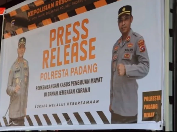 Press Release terkait Kasus Penemuan Jenazah Afif Maulana di jembatan Kuranji Kota Padang. (Tangkapan Layar/Instagram humaspoldasumbar)