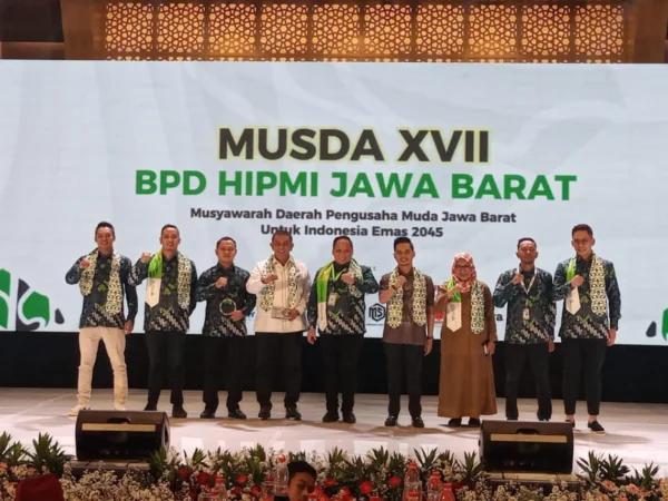 Perwakilan HIPMI di Jabar saat menghadiri Musda XVII di Kota Bogor, Senin (24/6). (Yudha Prananda / Jabar Ekspres)