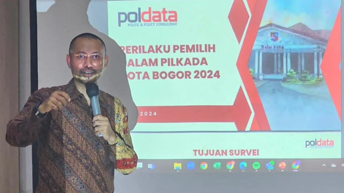 Peneliti Poldata Indonesia Konsultan, Fajar Arif Budiman. (Yudha Prananda / Jabar Ekspres)