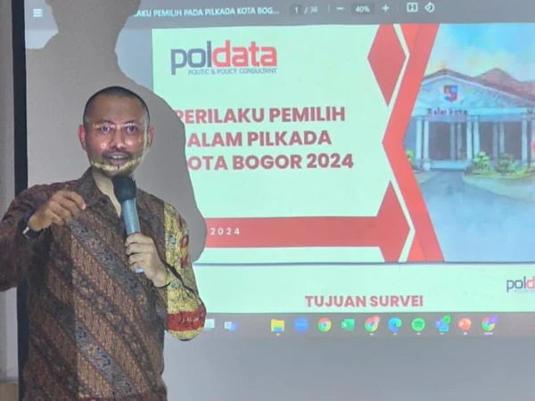 Peneliti Poldata Indonesia Konsultan, Fajar Arif Budiman. (Yudha Prananda / Jabar Ekspres)