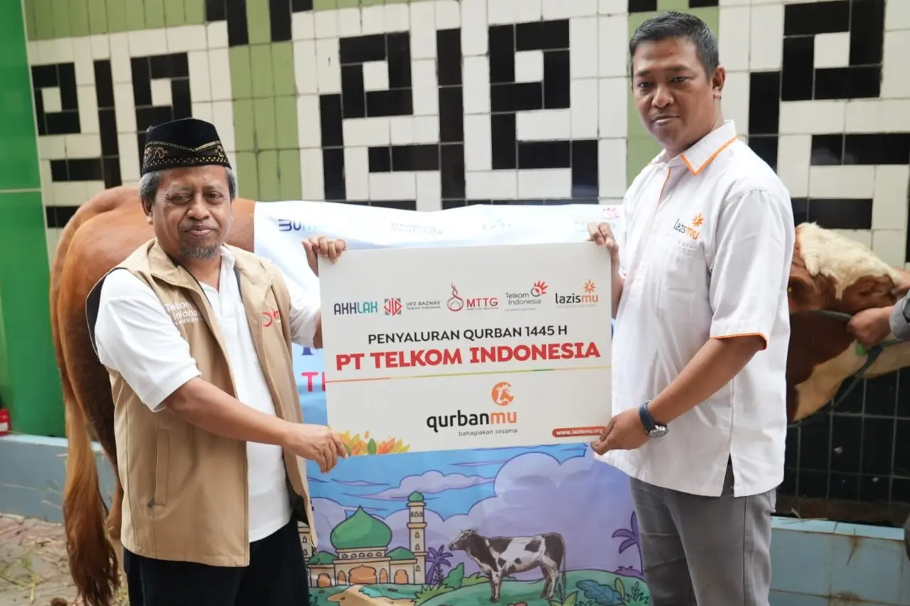 TelkomGroup Distribusikan Hewan Kurban pada Hari Raya Iduladha 1445 H