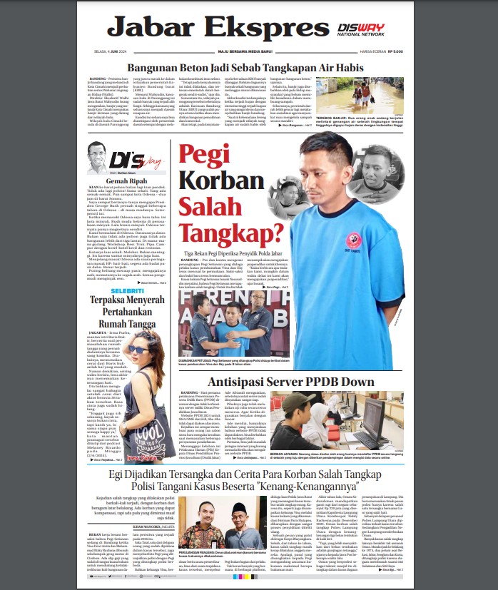 Epaper Jabar Ekspres 4 Juni 2024