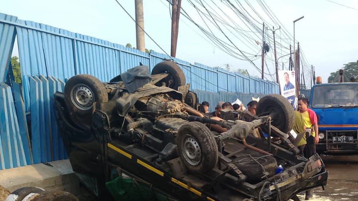 Mobil terguling di Bogor/Dok Polres Bogor/