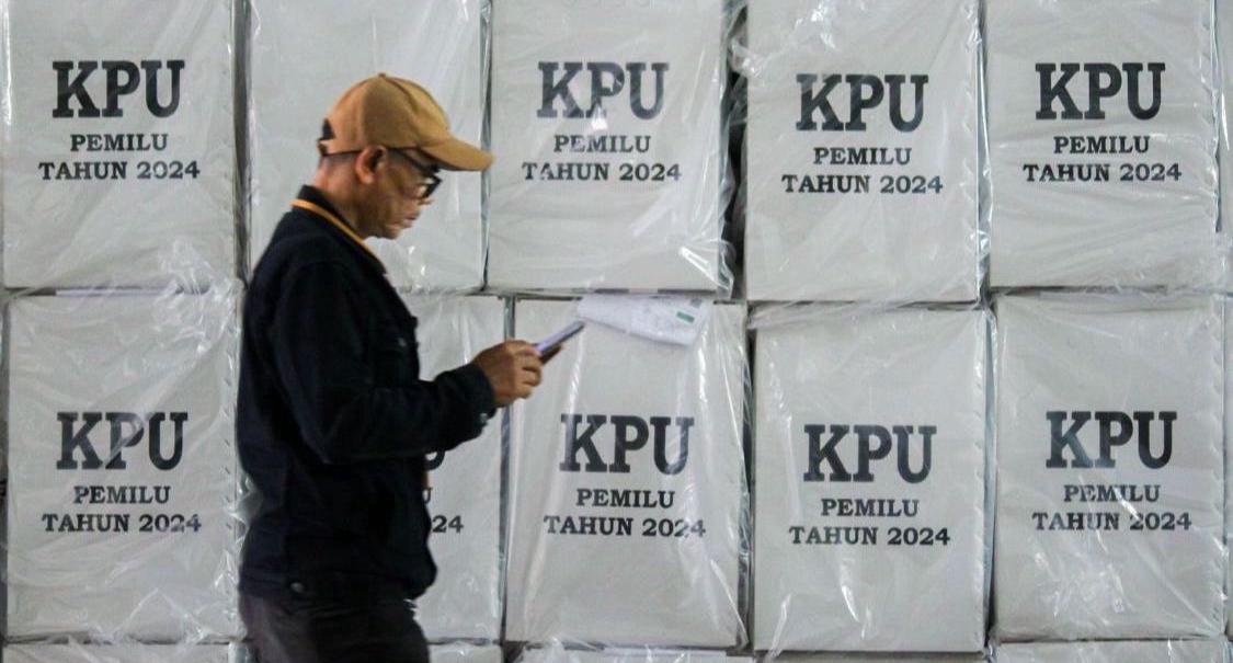 Ilustrasi gudang logistik KPU. Dok (Pandu Muslim/Jabar Ekspres)