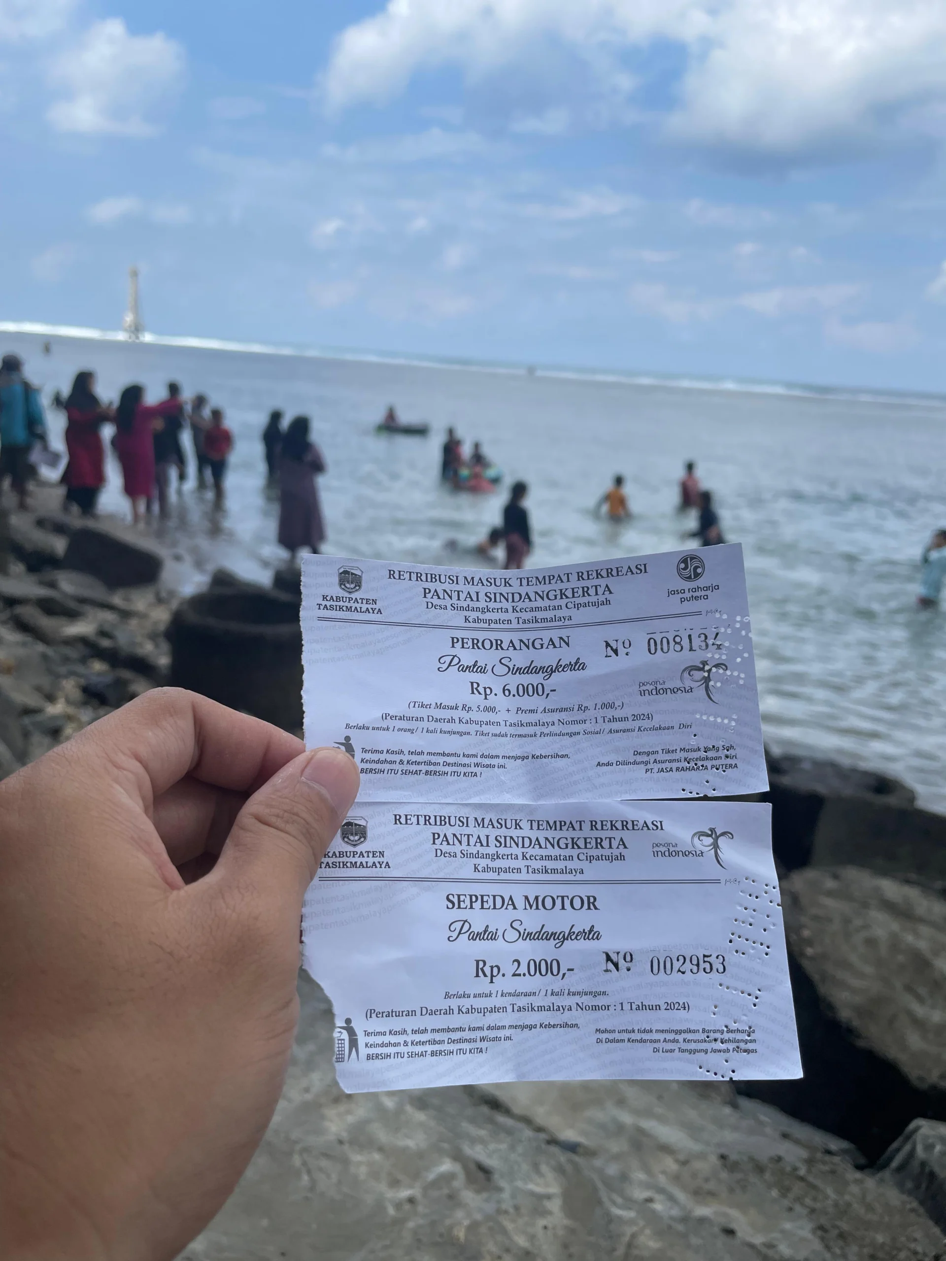 Oknum Petugas Tiket di Wisata Sindangkerta Cipatujah Diduga Lakukan Pungli