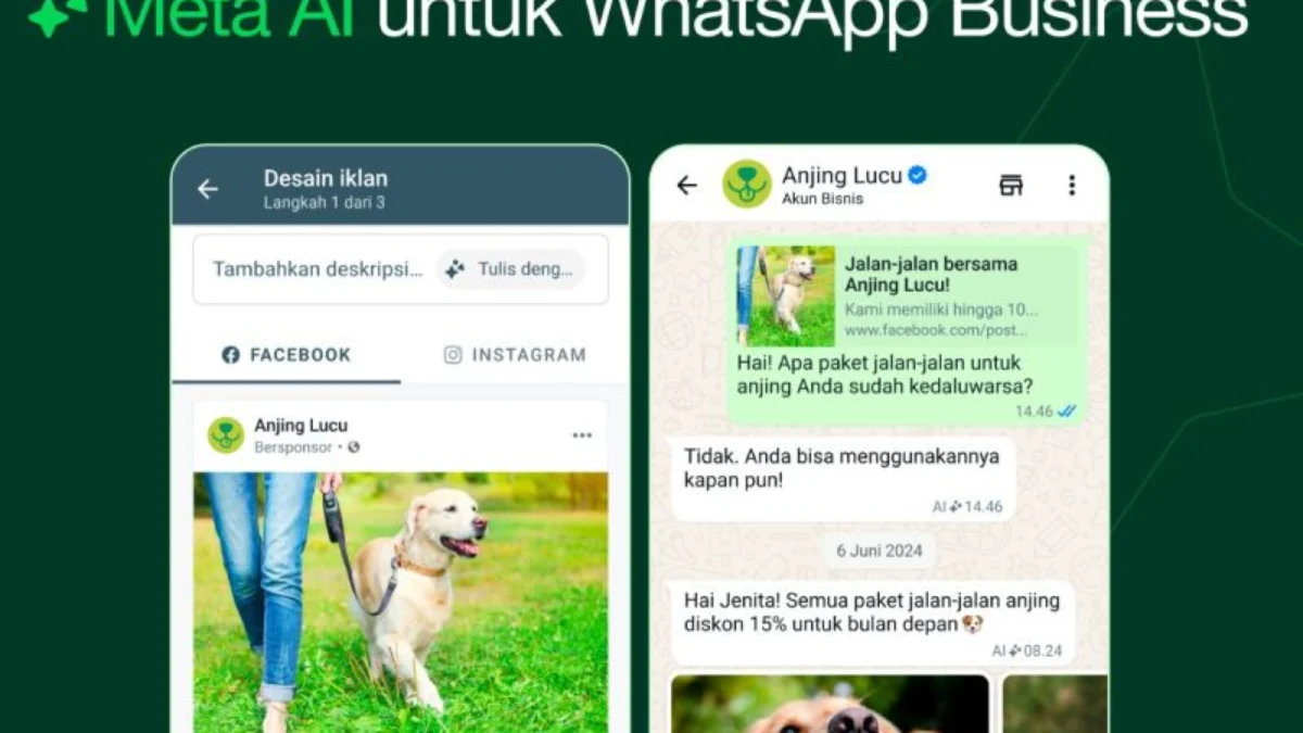 Mark Zuckerberg Upgrade WhatsApp Business dengan Hadirkan Fitur Baru Berbasis AI