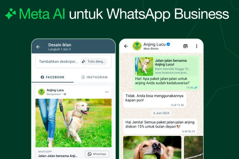 Mark Zuckerberg Upgrade WhatsApp Business dengan Hadirkan Fitur Baru Berbasis AI