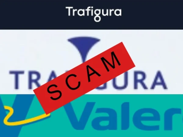 Dua aplikasi penghasil uang yang scam, yakni Valero dan Trafigura.