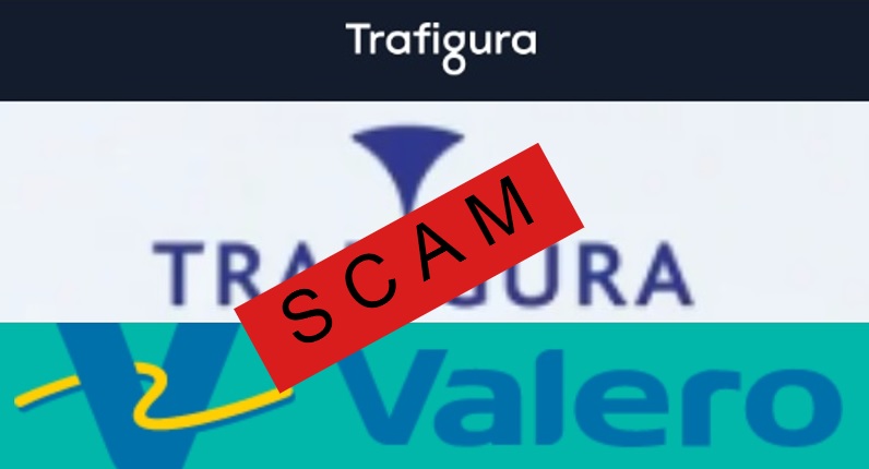 Dua aplikasi penghasil uang yang scam, yakni Valero dan Trafigura.