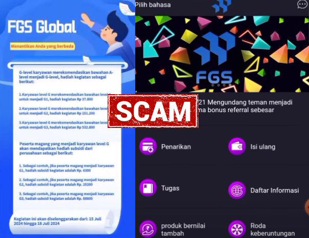 Terbongkar Aplikasi FGS Global Scam Hari Ini