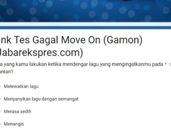 Link tes ujian GAMON Via Google Form.