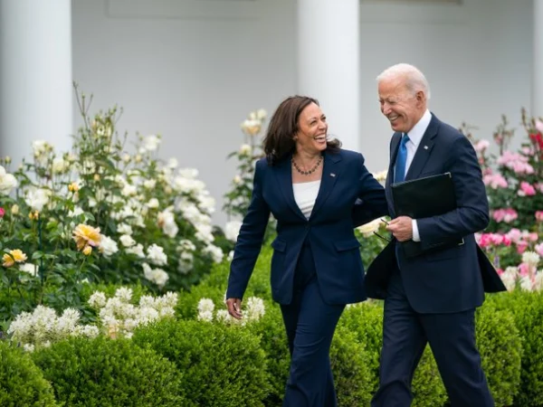 Presiden Amerika Serikat Joe Biden dan wakilnya, Kamala Harris. (X / @JoeBiden)