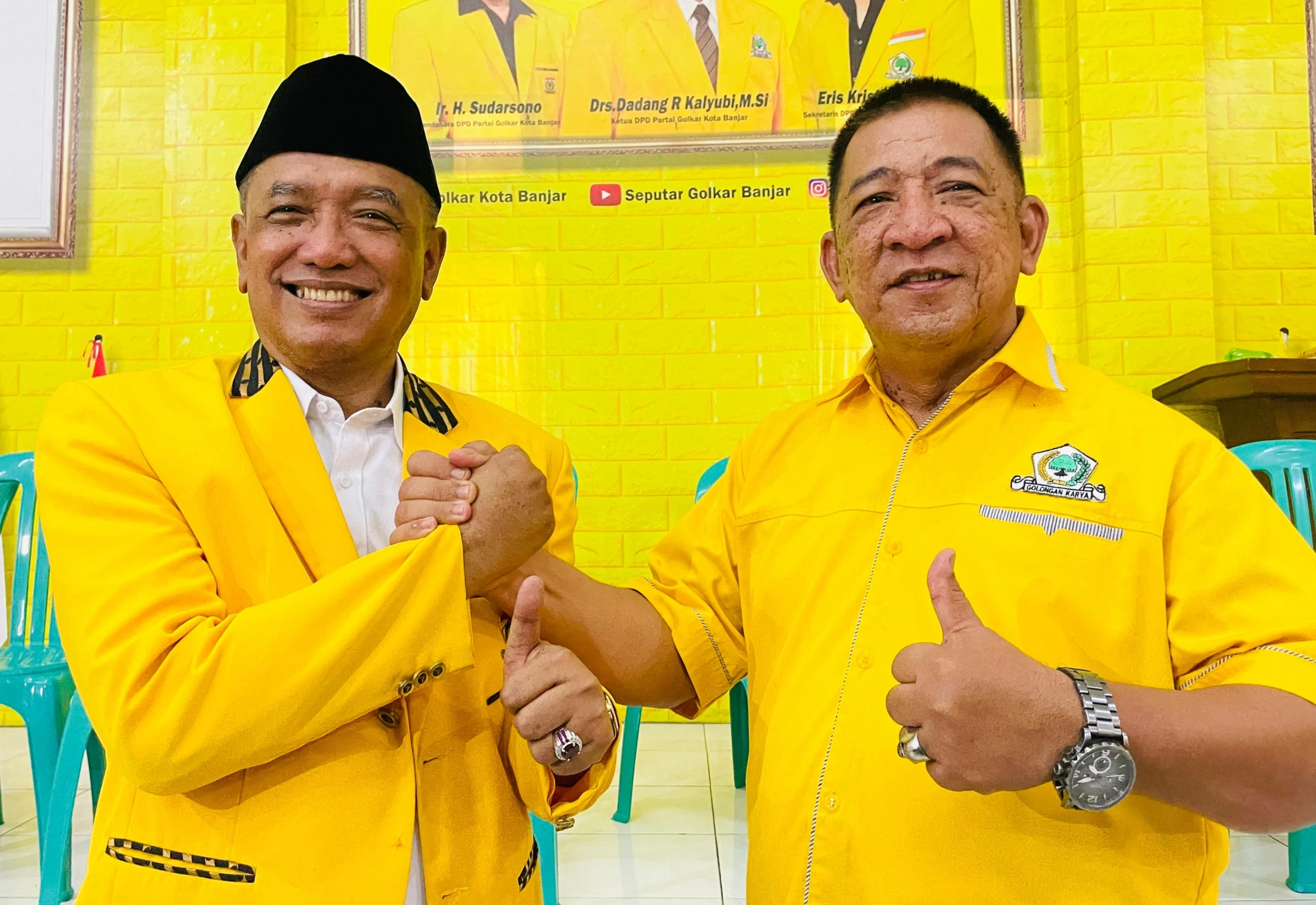 Hasil Pleno DPD Golkar Kota Banjar telah menetapkan H Sudarsono sebagai bakal calon wali kota Banjar pada Pilkada 2024.