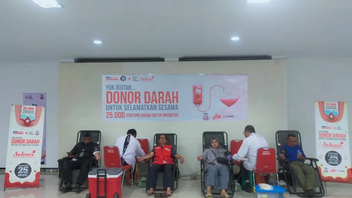Kado Ultah 25 Tahun Alfamart, 25.000 Kantong Darah untuk Sesama
