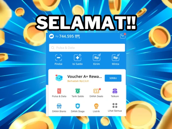 SELAMAT! Saldo DANA Gratis Dari LINK KAGET Siap Cair Ke Akun E-Wallet Kamu