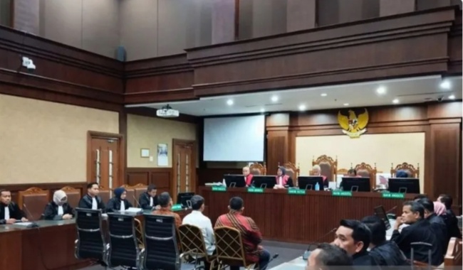 Sidang pembacaan dakwaan kasus korupsi proyek jalur kereta api Besitang-Langsa