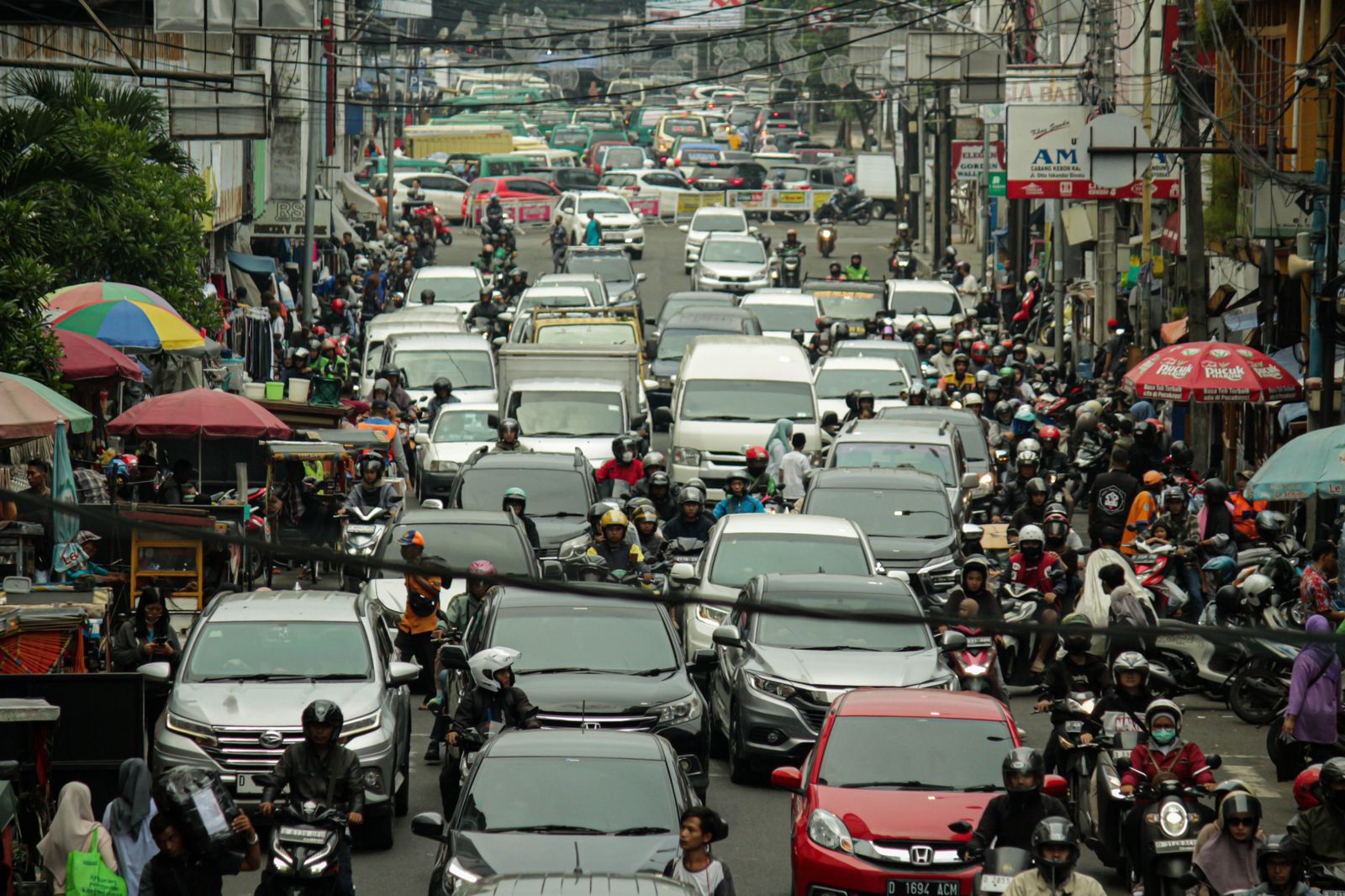 Ilustrasi kemacetan di Kota Bandung (Pandu Muslim / JE)