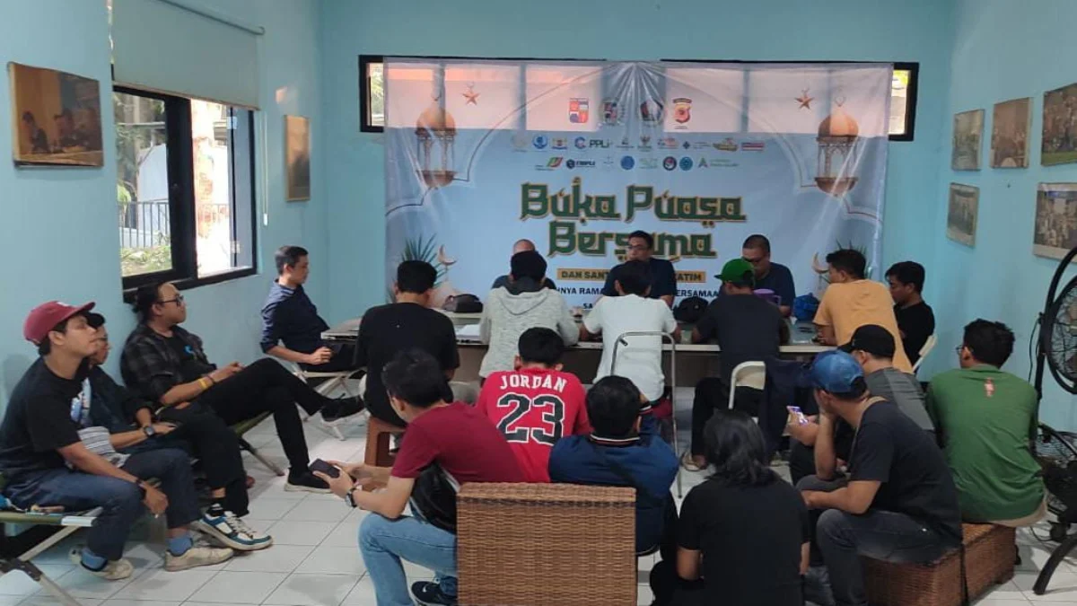 Jajaran PWI Kota Bogor saat menggelar rapat pelaksanaan Konferensi 2024, Selasa (23/7). (Yudha Prananda / Jabar Ekspres)
